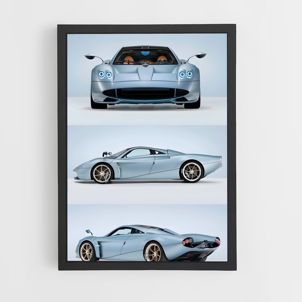 Poster Vitesse Azure – affiche Pagani (vue 2)